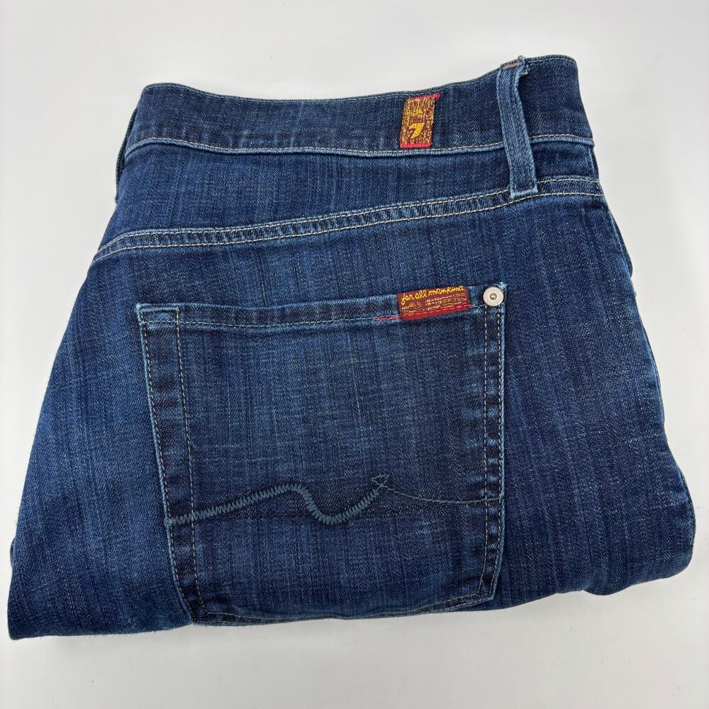 7 For All Mankind Dark Wash "Austyn" 36x28 5 Pocket Blue Jeans